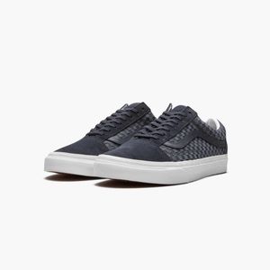 Vans Blue Suede Checker Embossed Old Skool Women’s 7
